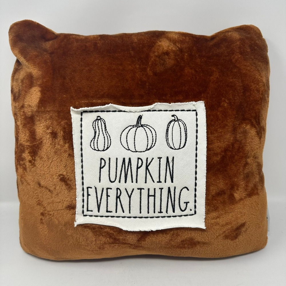 Rae Dunn Decorative Pillow Unisex OS Orange Pumpkin Everything Fall